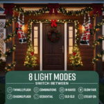 60cm LED Santa Climbing Rope Decoration – 48 Lights, 8 Modes, Outdoor Christmas Display - Image 5