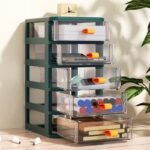 Stackable Multi-Layer Desktop Storage Drawer Organizer (Clear Plastic) - Image 6
