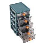 Stackable Multi-Layer Desktop Storage Drawer Organizer (Clear Plastic) - Image 2