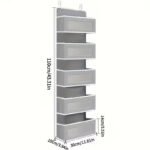 Heavy Duty 3-Tier No-Drill Door Storage Rack - Image 5