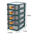 Stackable Multi-Layer Desktop Storage Drawer Organizer (Clear Plastic) - Image 3