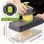 16-in-1 Multifunction Vegetable Chopper & Slicer Set - Image 7