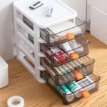 Stackable Multi-Layer Desktop Storage Drawer Organizer (Clear Plastic) - Image 4