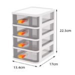 Stackable Multi-Layer Desktop Storage Drawer Organizer (Clear Plastic) - Image 6
