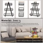 3-Layer Detachable Metal Storage Basket Multifunctional Kitchen Counter Organizer - Image 5