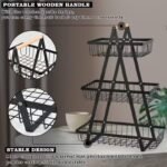 3-Layer Detachable Metal Storage Basket Multifunctional Kitchen Counter Organizer - Image 7