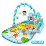 Baby Activity Gym with Music and Lights | 5 Detachable Sensory Toys, Baby Tap Piano Mat, Easy to Assemble for Motor Skill Development, Suitable for Toddlers and Infants, Christmas and Halloween Gifts, Polyester, Battery Powered - Image 3