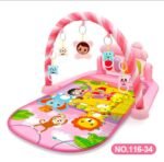 Baby Activity Gym with Music and Lights | 5 Detachable Sensory Toys, Baby Tap Piano Mat, Easy to Assemble for Motor Skill Development, Suitable for Toddlers and Infants, Christmas and Halloween Gifts, Polyester, Battery Powered - Image 4