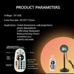 Led Sunset Lamp 16 Colors Rgb With Remote Control Rainbow Projection Night Light Led Sunset Light - Image 3