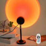 Led Sunset Lamp 16 Colors Rgb With Remote Control Rainbow Projection Night Light Led Sunset Light