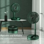 2025 Mini USB Rechargeable Folding Telescopic Floor Fan for Students Home Office RV Car Dormitory Outdoor Camping - Image 2