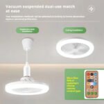 LED Ceiling Fans with Dimmable Bulb Light 3-Gear Wind Speed Home Use Dimming Fans Lights - Image 4