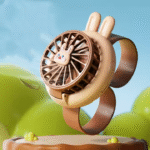 2025 USB Charging Cute Mini Handheld Fan Children's Portable Pet Watch Fan for Students Child Gift Car Three Cooling English - Image 2