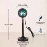 Led Sunset Lamp 16 Colors Rgb With Remote Control Rainbow Projection Night Light Led Sunset Light - Image 5