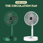 2025 Mini USB Rechargeable Folding Telescopic Floor Fan for Students Home Office RV Car Dormitory Outdoor Camping