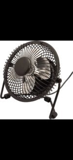 Portable USB Fan - Personal Desk Fan 4 Inch Mini Metal Cooling Fan USB Fans for Desk, Quiet and Powerful, 360 Degree Rotation Perfect Office Fan Personal Fan for Home & Office
