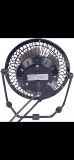 Portable USB Fan - Personal Desk Fan 4 Inch Mini Metal Cooling Fan USB Fans for Desk, Quiet and Powerful, 360 Degree Rotation Perfect Office Fan Personal Fan for Home & Office - Image 3